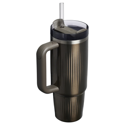 Stanley Quencher Fluted Pipetli Termos Bardak 0.89 Lt Kahverengi - 2