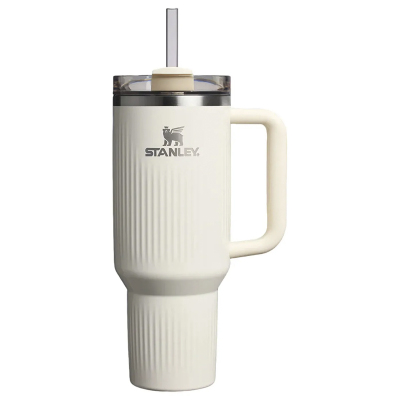 Stanley Quencher Fluted Pipetli Termos Bardak 1.18 Lt Krem - 1