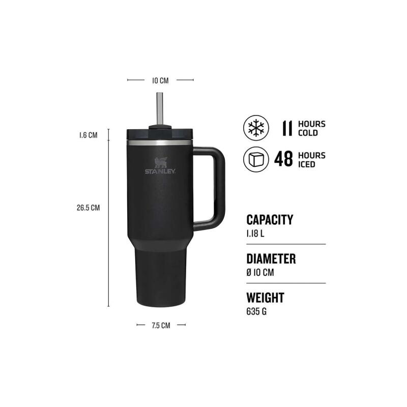 Stanley Quencher Pipetli Termos Bardak 1.18 Lt Siyah - 4