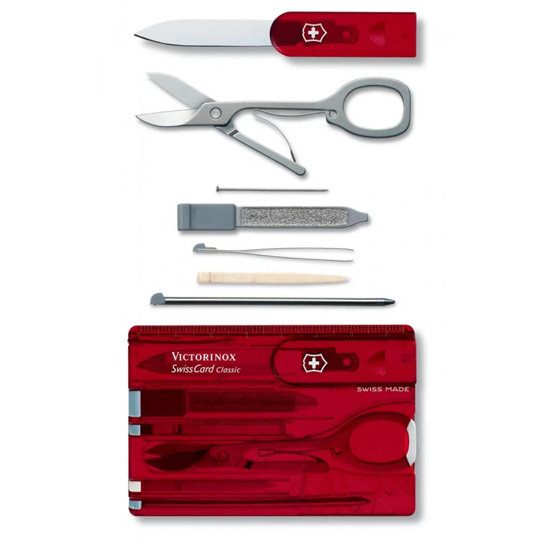 Victorinox Classic SwissCard Kırmızı (Blisterli) - 1