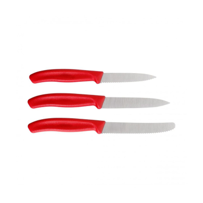 Victorinox Swiss Classic Bıçak Seti 3’lü Kırmızı - 3