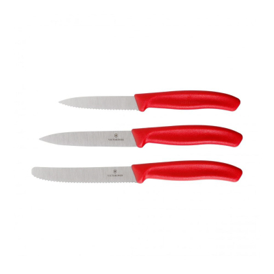 Victorinox Swiss Classic Bıçak Seti 3’lü Kırmızı - 4