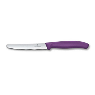 Victorinox Swiss Classic Tırtıklı Domates Bıçak Mor 11 cm - VICTORINOX