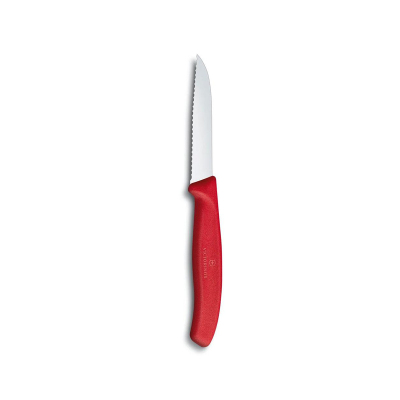 Victorinox Swiss Classic Tırtıklı Soyma Bıçak 8 cm Kırmızı - 2