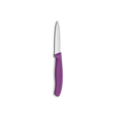 Victorinox Swiss Classic Tırtıklı Soyma Bıçak 8 cm Mor - 2